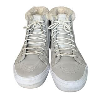 VANS SK8-Hi MTE Metallic/Silver Waterproof Insulated Shoe Men's 7.5 Women's 9‎